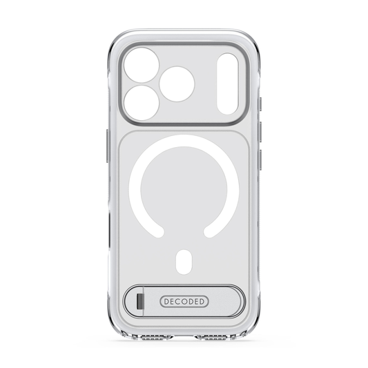 Decoded Hybrid MagSafe Deksel med Stativ til iPhone 18 Pro Max - Frostet hvit