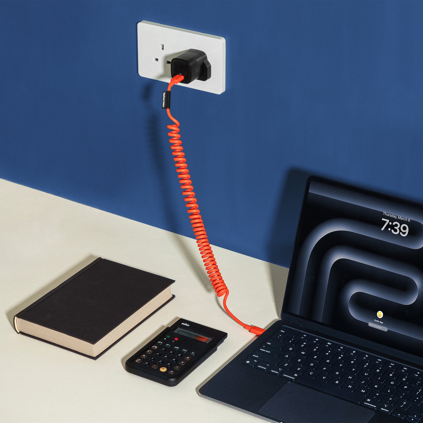 Native Union 2,4m Pop USB-C Ladekabel - Alarm Red