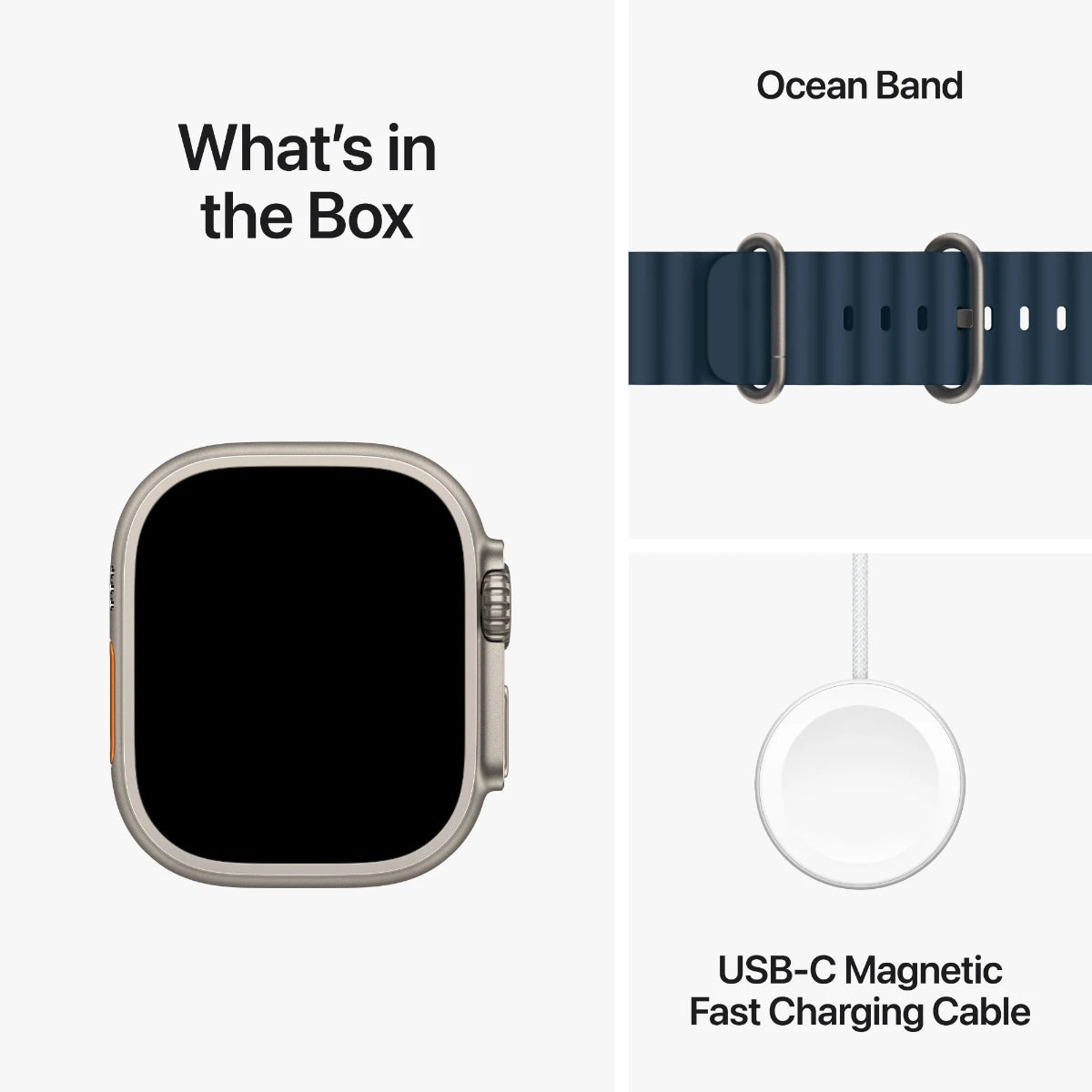 Apple Watch Ultra 2 GPS + Cellular 49mm Natural Titanium Case with Blue Ocean Band