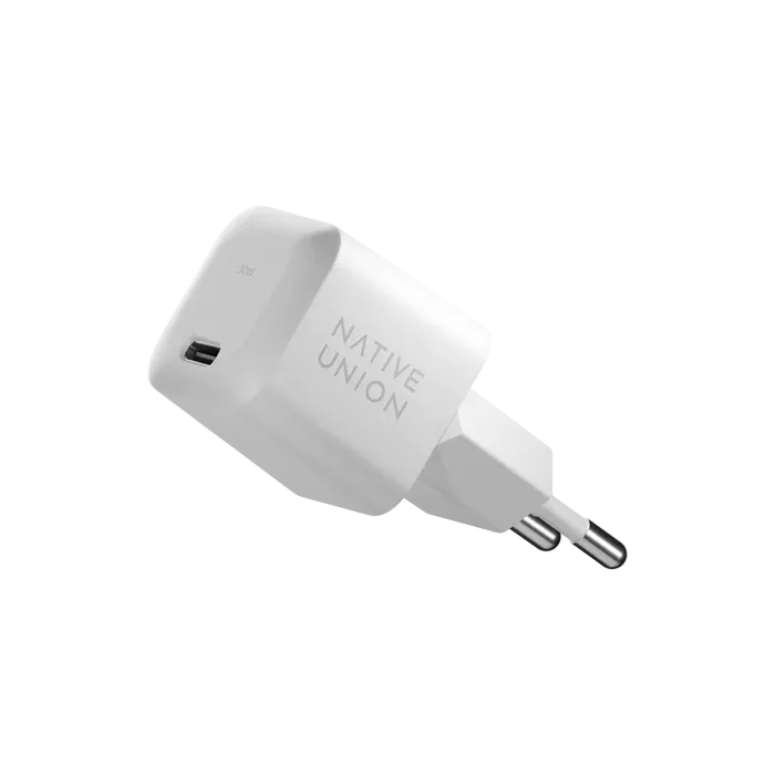 Native Union 30W USB-C GaN Vegglader -  Hvit