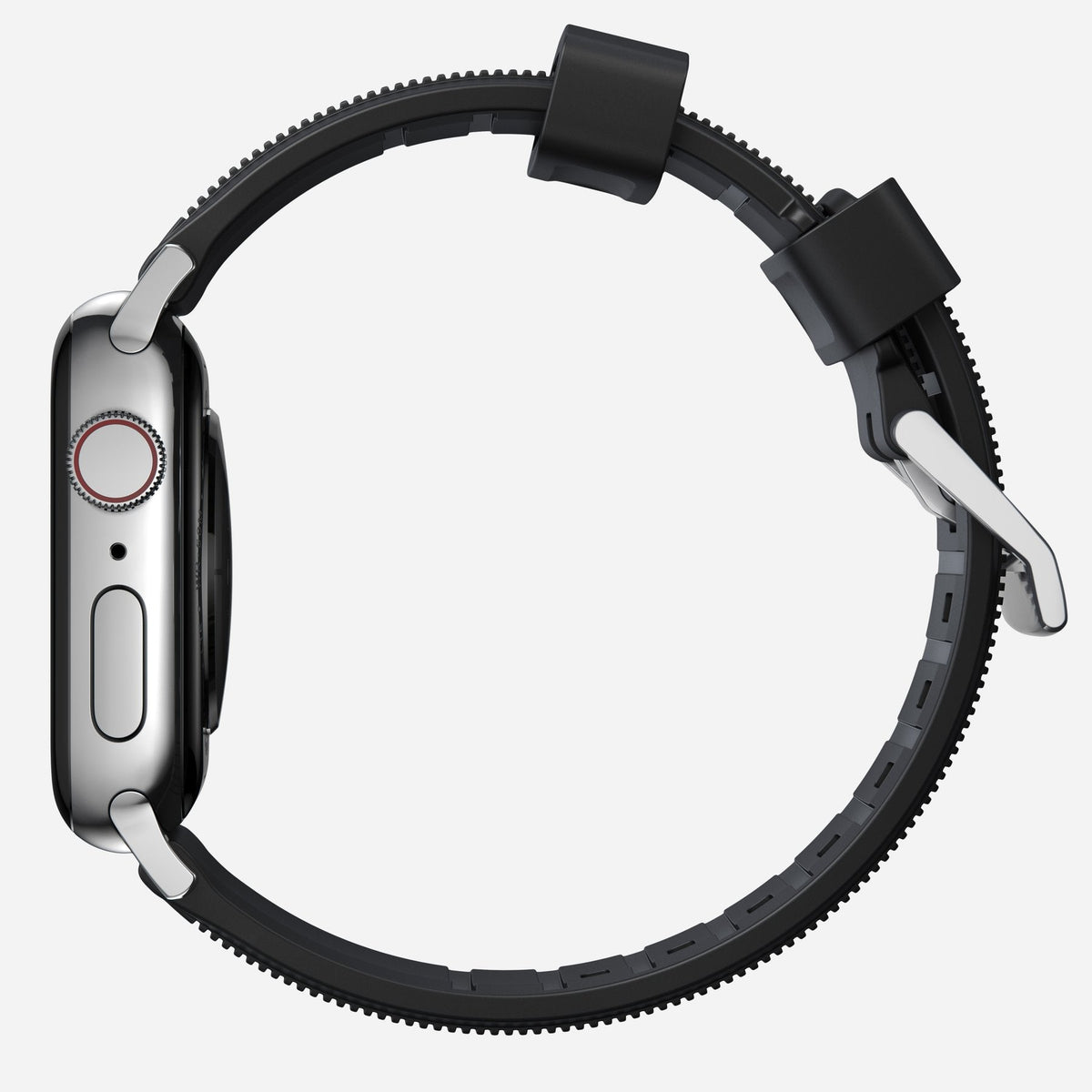 Nomad 42/41 mm Rugged Strap reim - Sølv