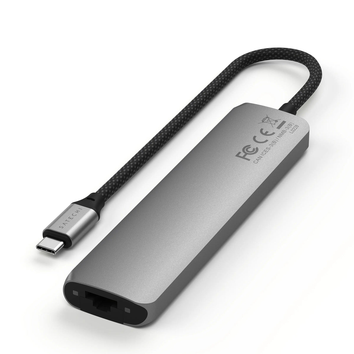 Satechi Slim 7 Multiport Adapter - Stellargrå
