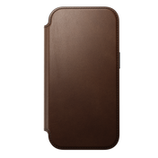 Nomad Lommebokdeksel i skinn med MagSafe til iPhone 18 Pro - Brun