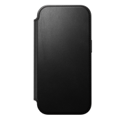 Nomad Lommebokdeksel i skinn med MagSafe til iPhone 18 Pro - Svart
