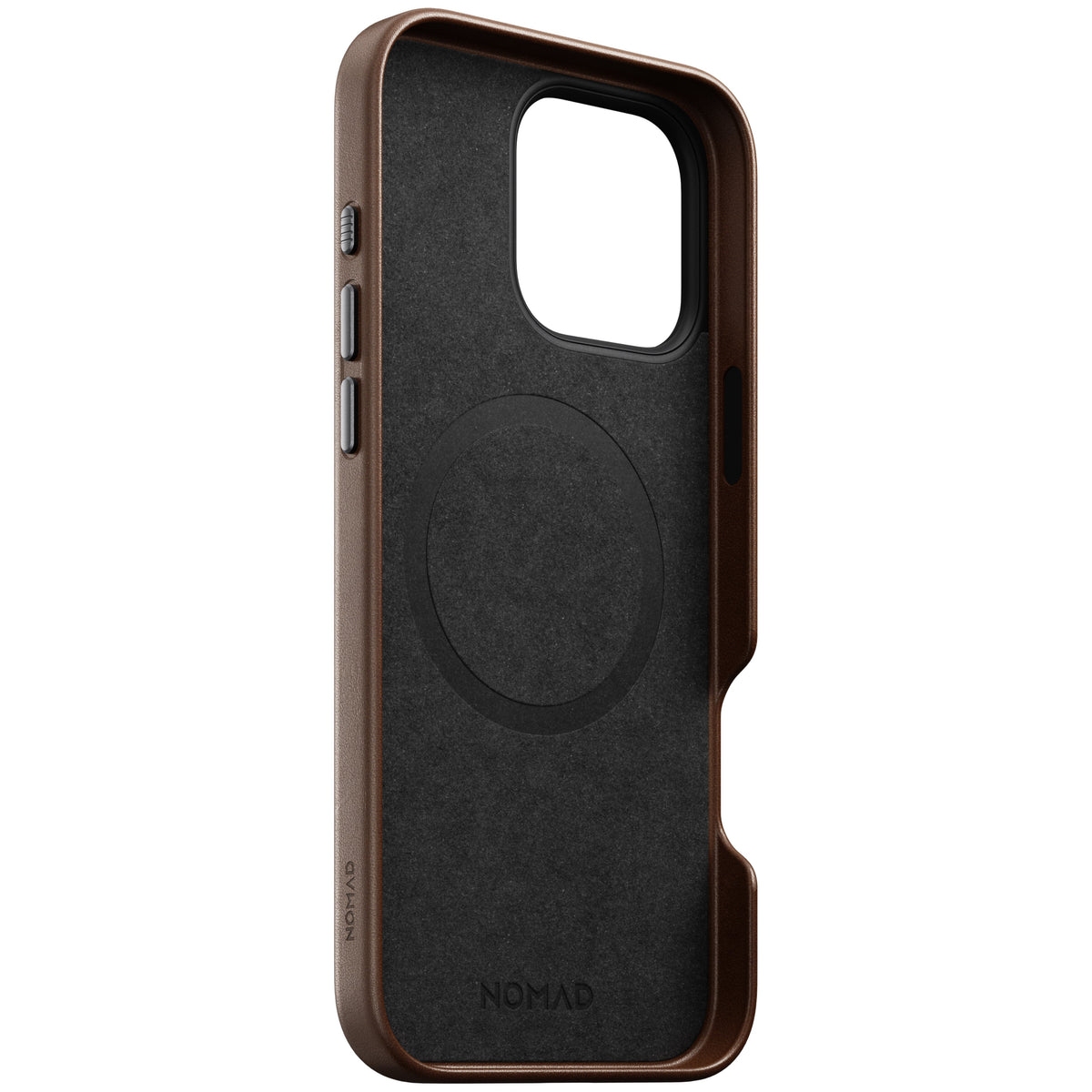 Nomad Traditional Case MagSafe Skinndeksel til iPhone 16 Pro Max - Brun