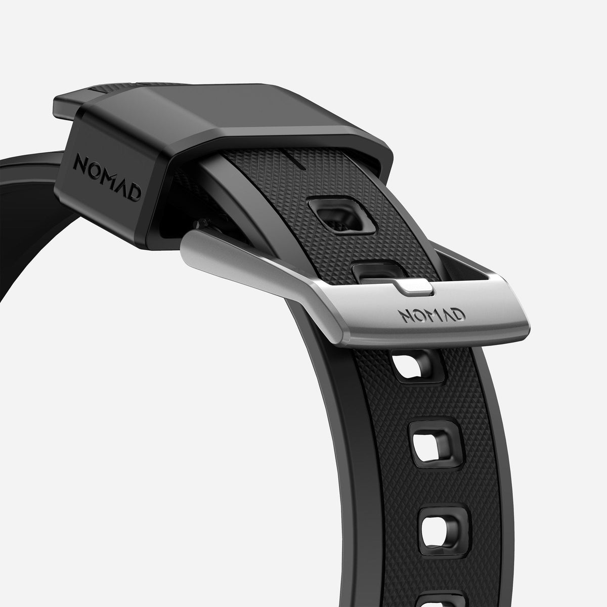 Nomad 49/46 mm Rugged Strap reim - Sølv