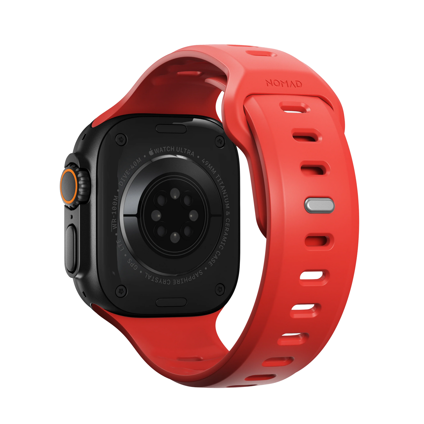 Nomad 49/46mm Tempo Silikonreim - Rød