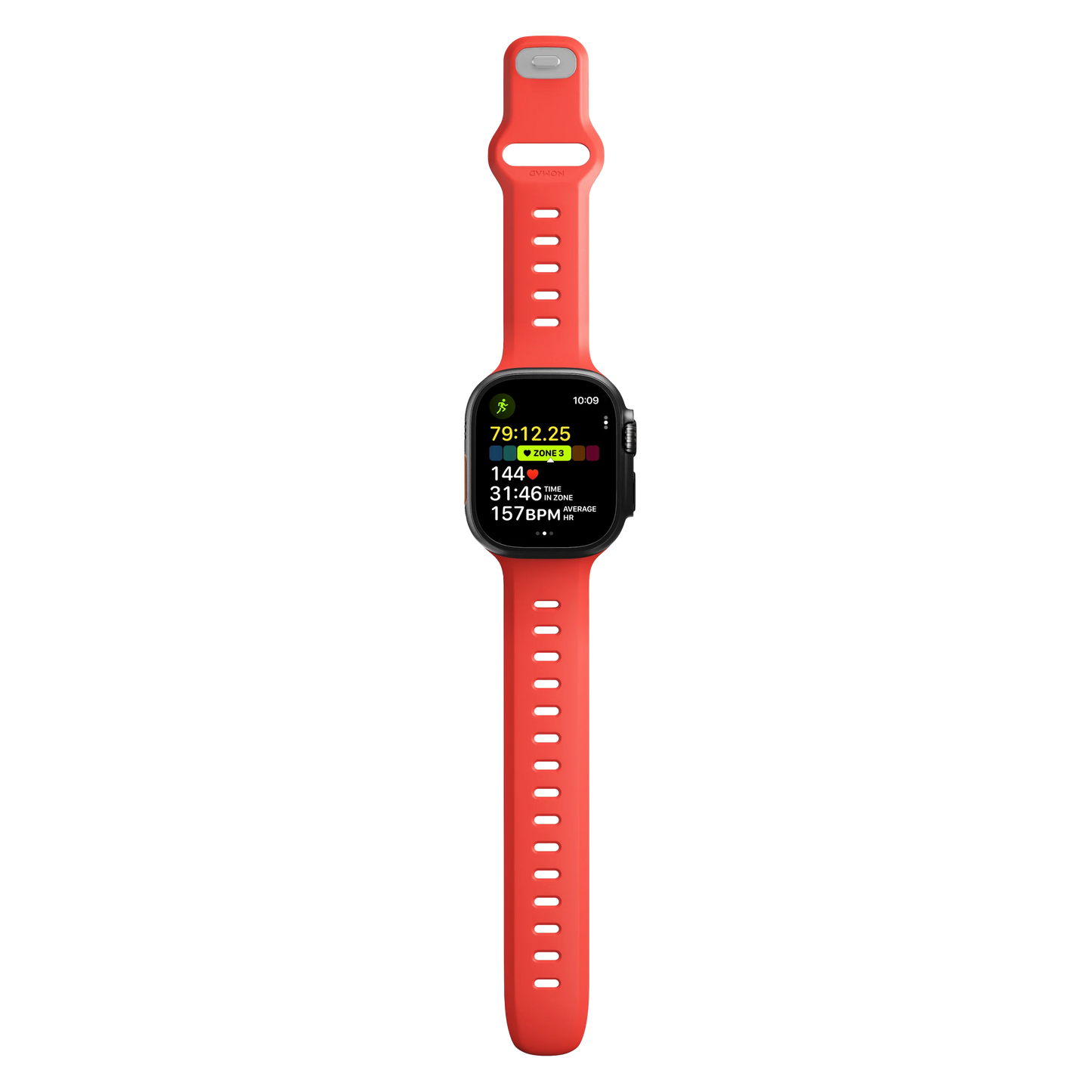 Nomad 49/46mm Tempo Silikonreim - Rød