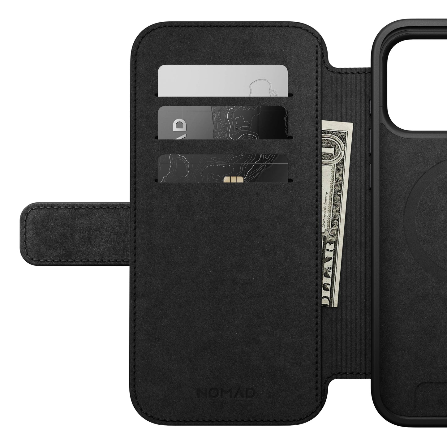 Nomad Lommebokdeksel i skinn med MagSafe til iPhone 17 Pro Max - Tan
