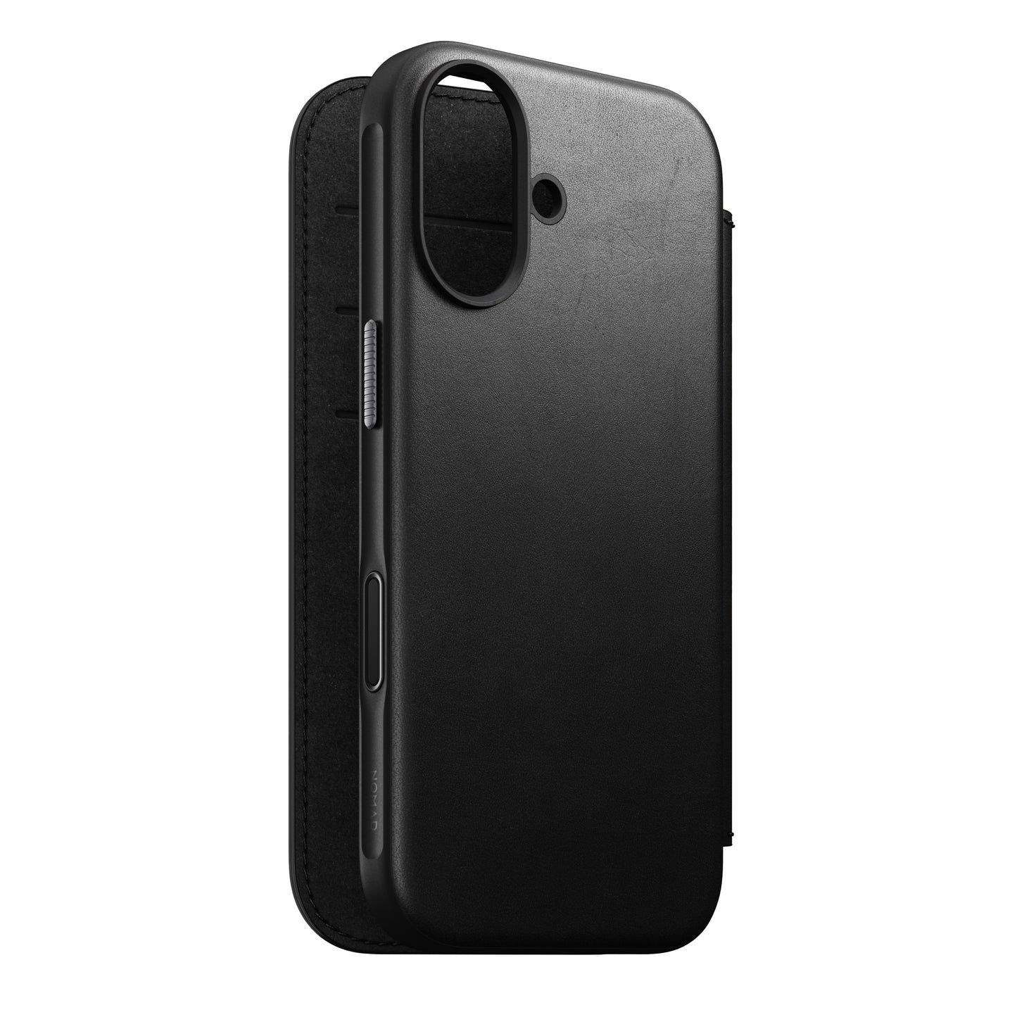 Nomad Lommebokdeksel i skinn med MagSafe til iPhone 17 - Svart