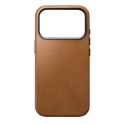 Nomad Traditional MagSafe Skinndeksel til iPhone 18 Pro - Lys brun