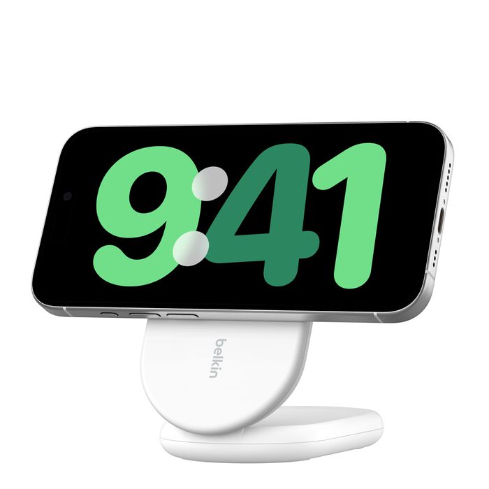 Belkin Qi2 Sammenleggbar Trådløs lader - Hvit