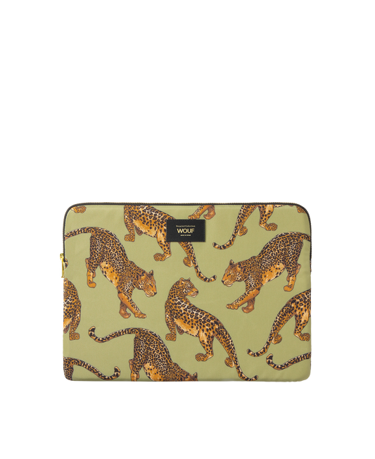WOUF Mappe til MacBook 13/14" - Avo Leopard