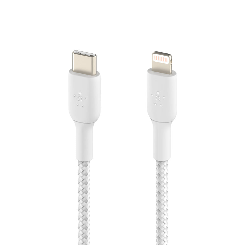 Belkin USB-C til Lightning ladekabel 2m - Hvit