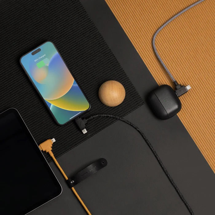 Native Union 1,5 m USB-C til USB-C/Lightning Belt Cable Duo Ladekabel - Cosmos