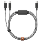 Native Union 2-i-1 USB-C til USB-C ladekabel 2m - Zebra