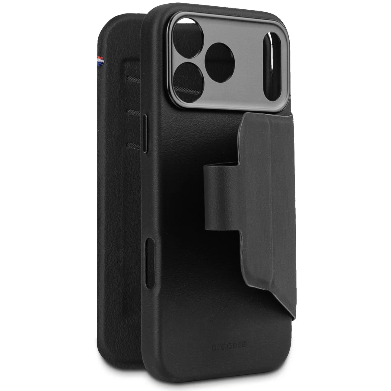 Decoded Lommebokdeksel i silikon med MagSafe til iPhone 17 Pro - Phantom Black