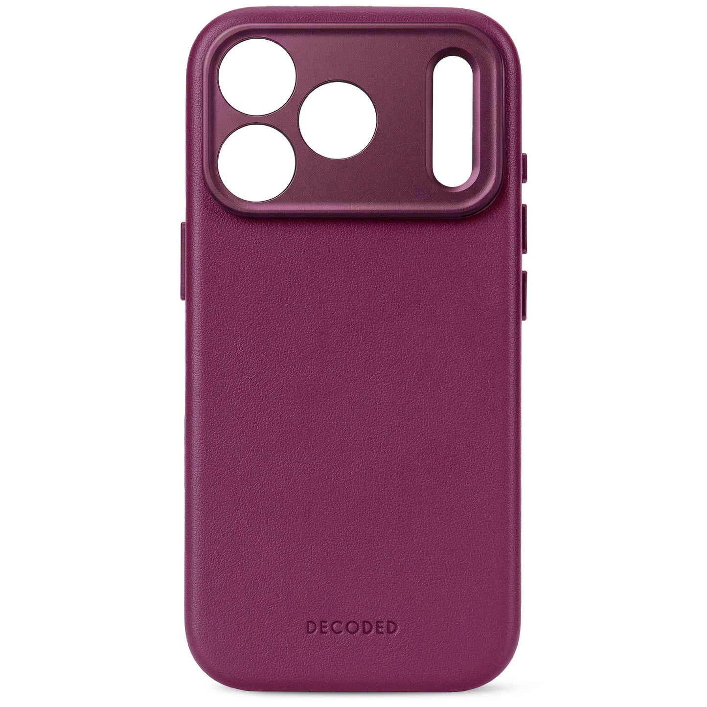 Decoded MagSafe Skinndeksel til iPhone 18 Pro - Aubergine