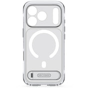 Decoded Hybrid MagSafe Deksel med Stativ til iPhone 18 Pro - Frostet hvit