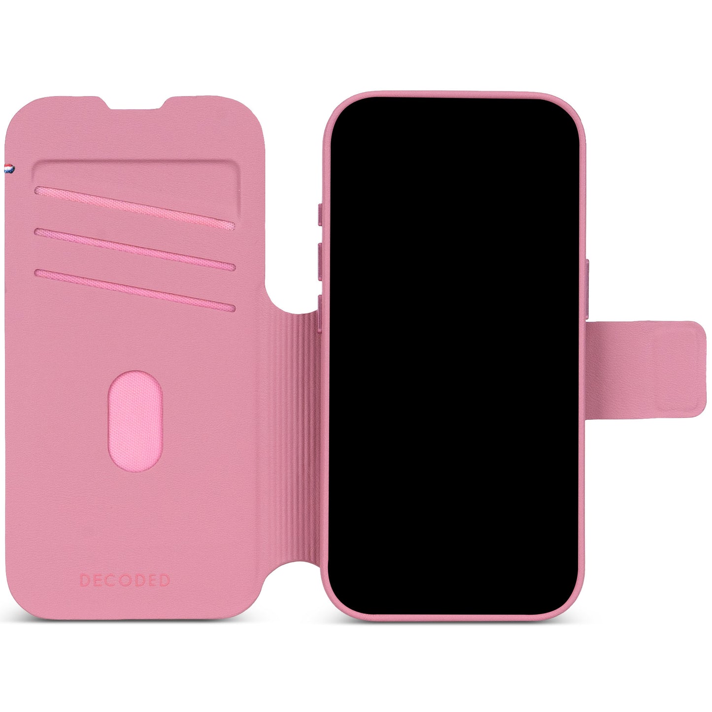 Decoded Lommebokdeksel i silikon med MagSafe til iPhone 18 Pro Max - Rosa