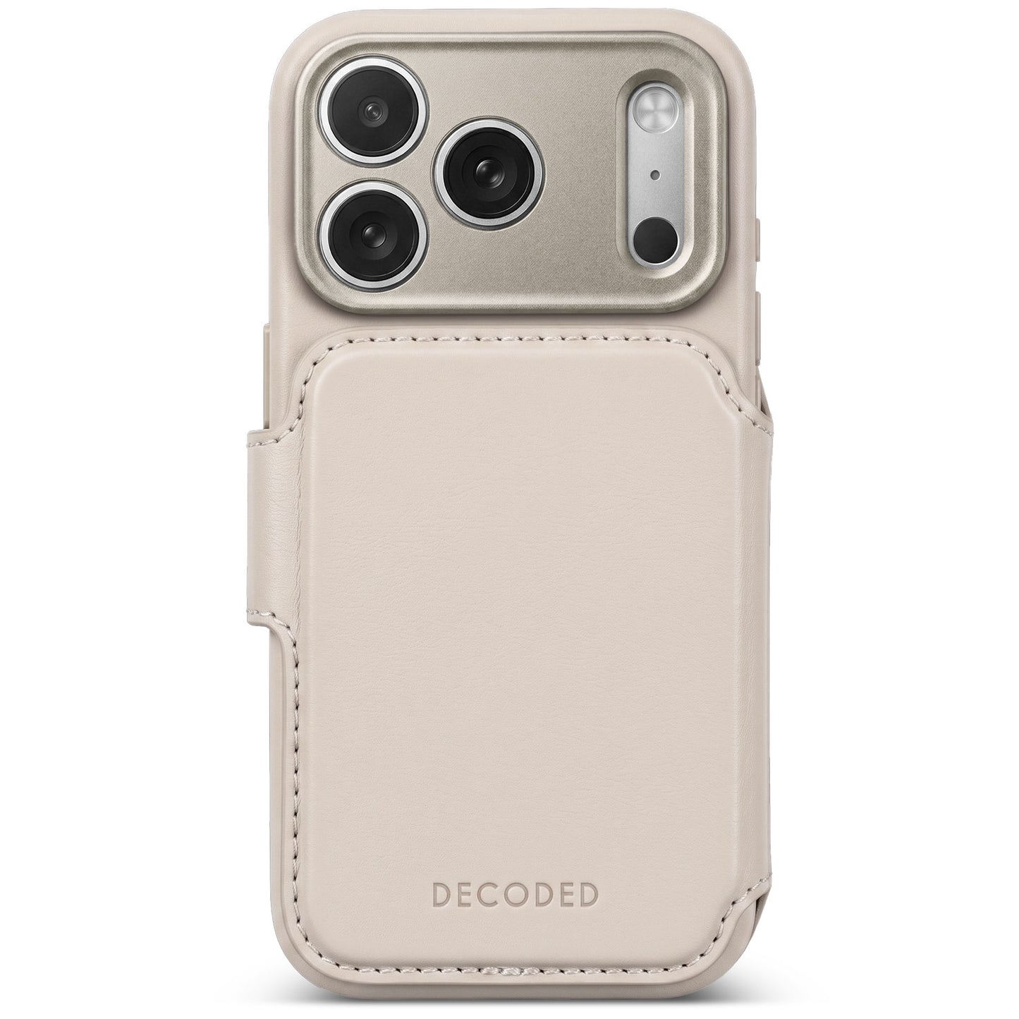Decoded Lommebokdeksel i skinn med MagSafe til iPhone 18 Pro Max - Taupe