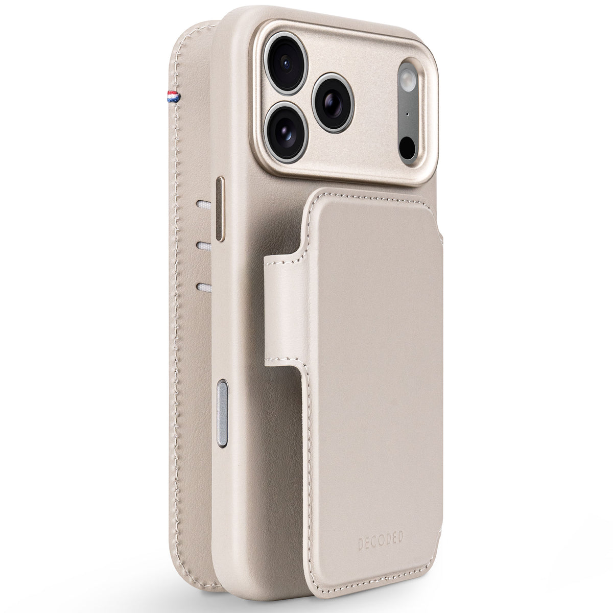 Decoded Lommebokdeksel i skinn med MagSafe til iPhone 18 Pro Max - Taupe