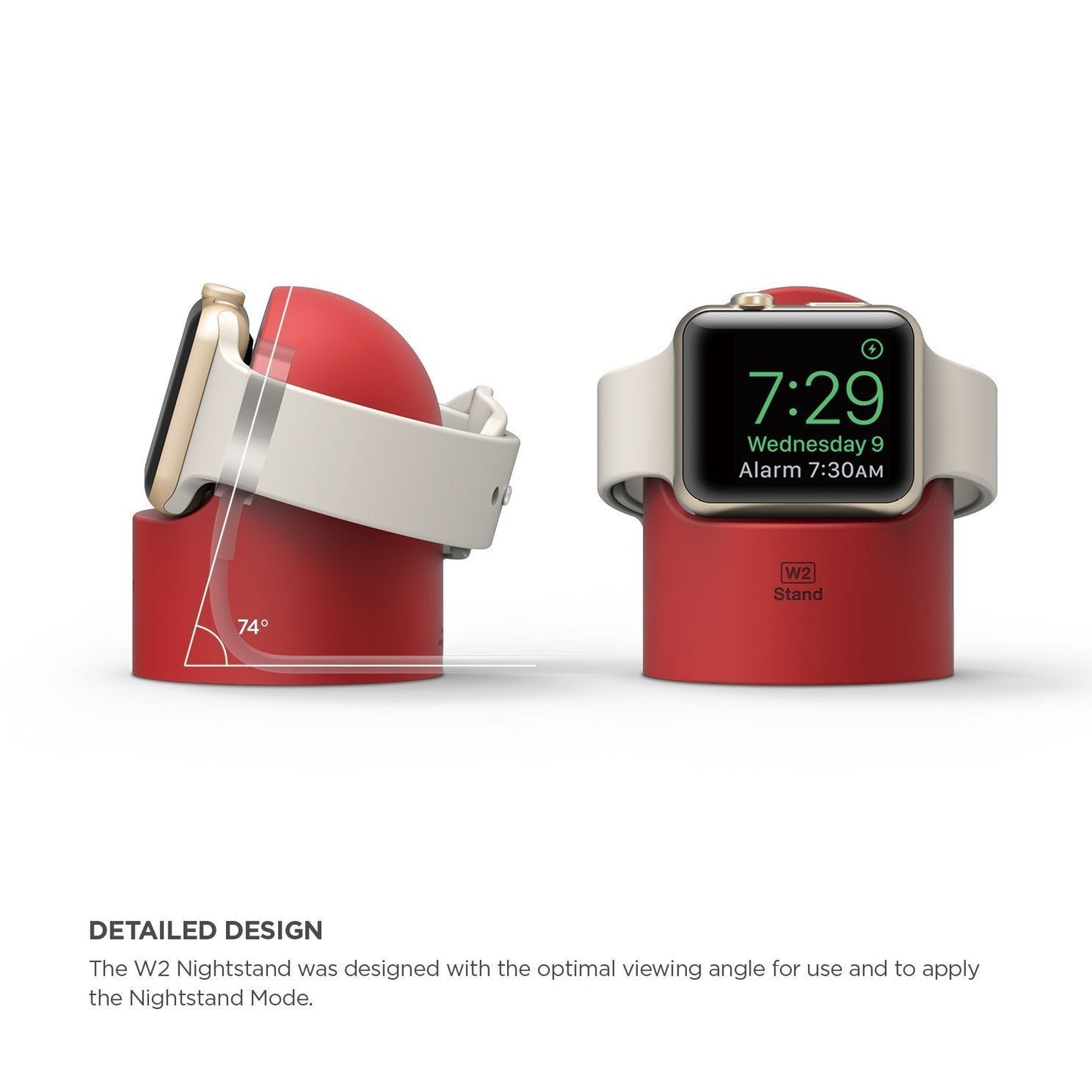 Elago W2 docking til Apple Watch - Rød