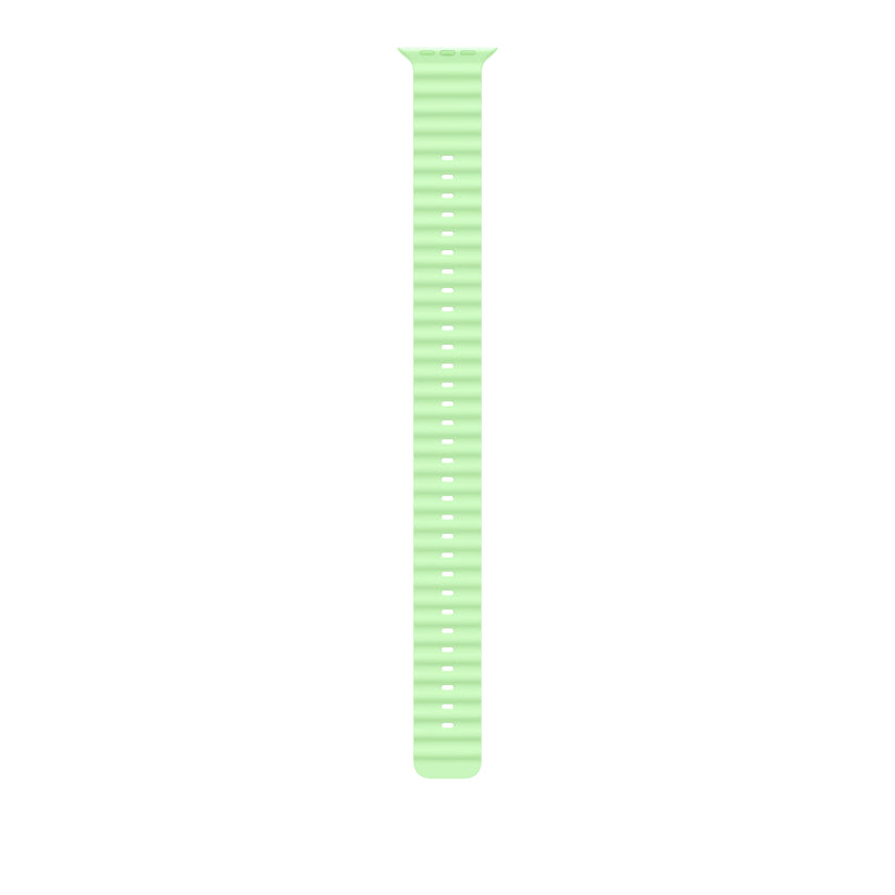 49mm-neon-green-ocean-band-extension-natural-titanium-finish_MGCG4