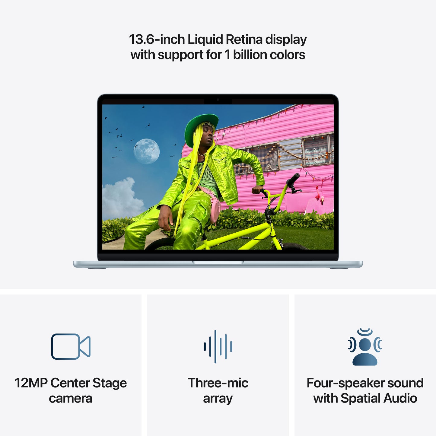 MacBook Air 13-tommer M5 - Himmelblå