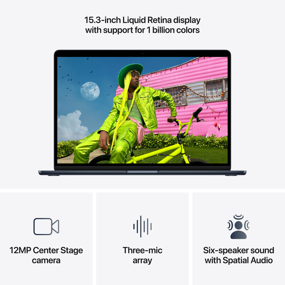 MacBook Air 15-tommer M5 - Midnatt