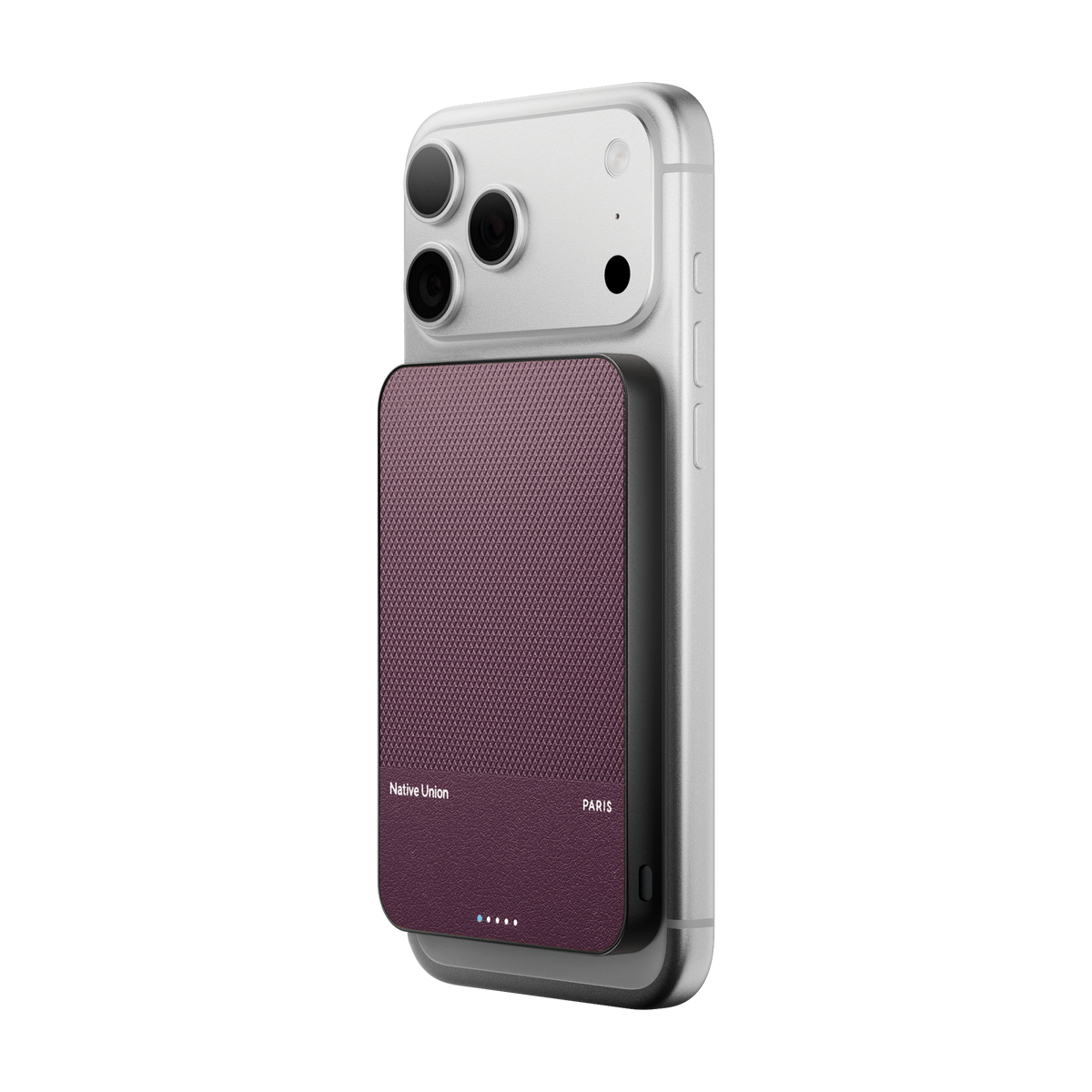 Native Union 5000 mAh SS Magnetisk Powerbank - Burgundy