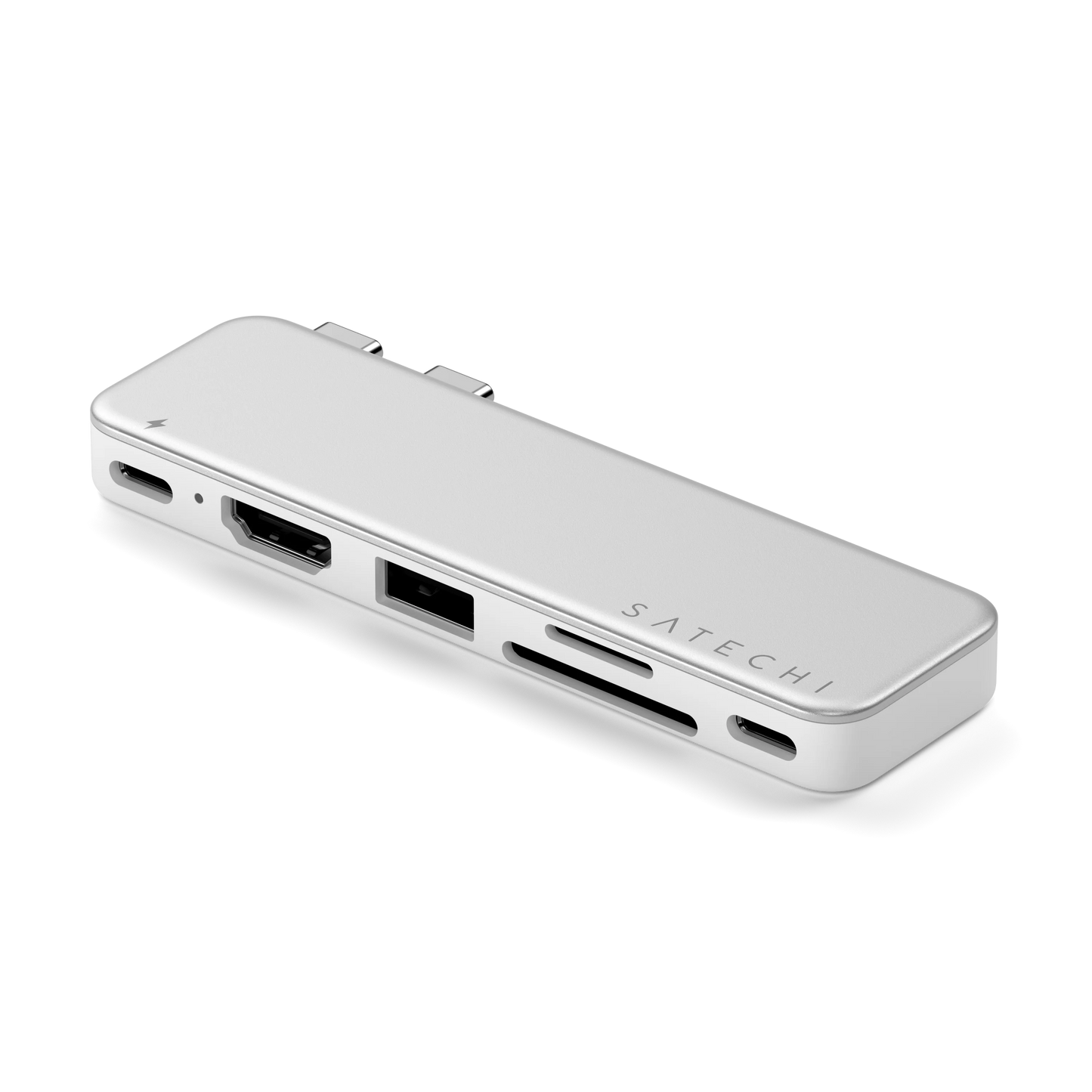 Satechi USB-C Snap Hub til MacBook Neo - Silver