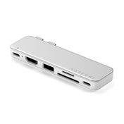 Satechi USB-C Snap Hub til MacBook Neo - Silver