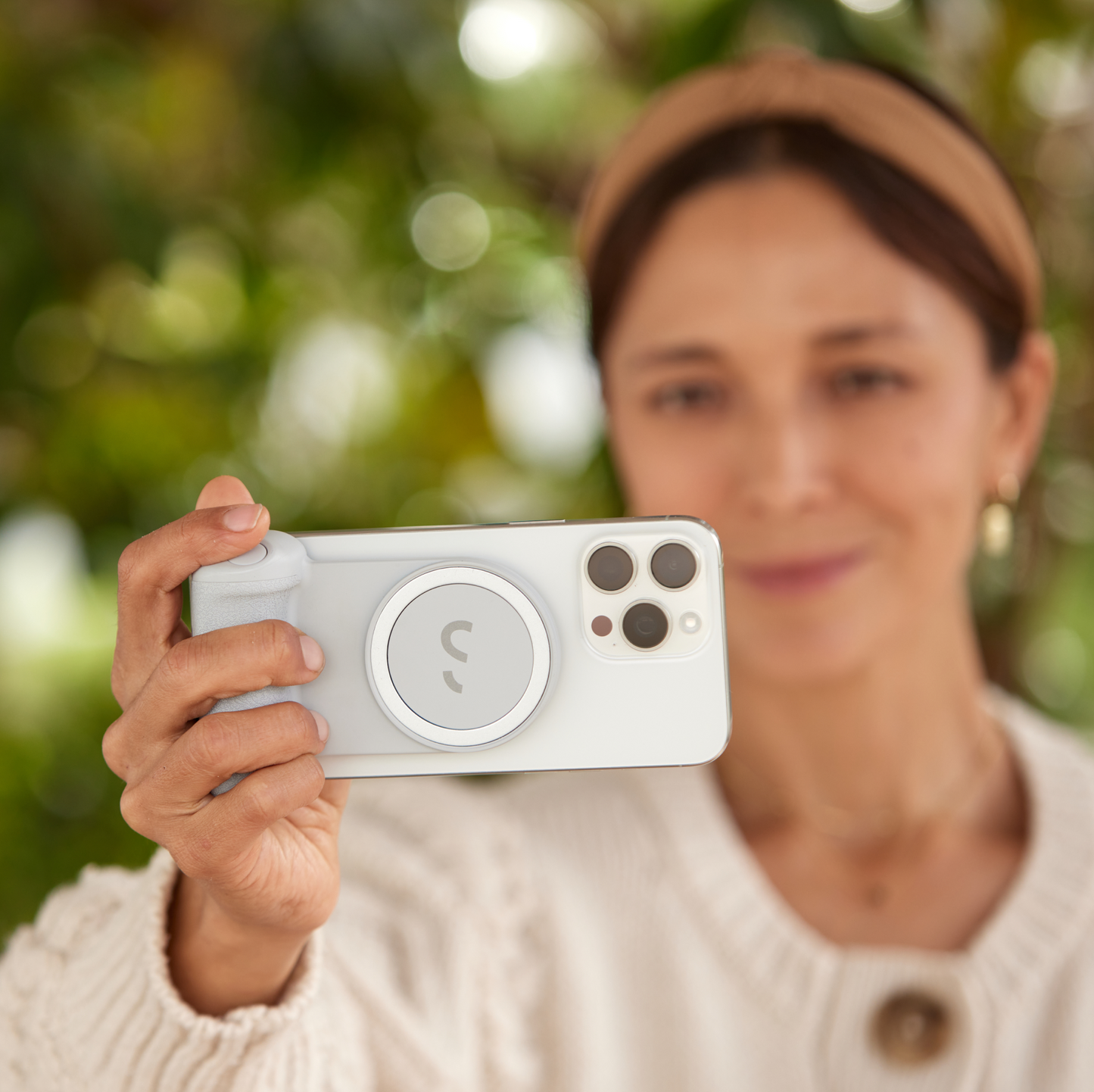 ShiftCam SnapGrip Pro Kameragrep til iPhone - Grå