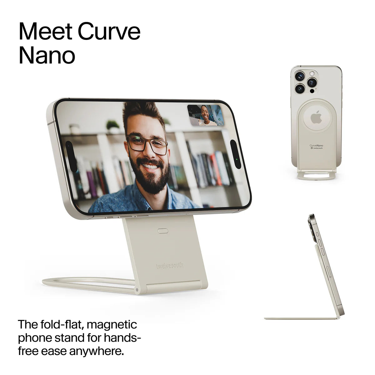 Twelve South Curve Nano Stativ til iPhone - Dune