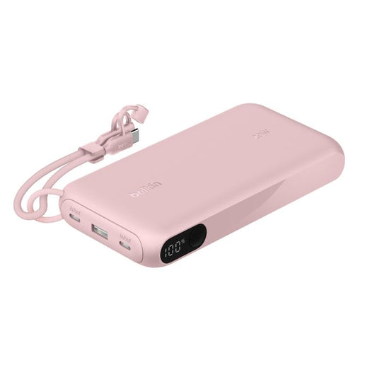 Belkin BoostCharge 20 000 mAh Powerbank med display - Rosa