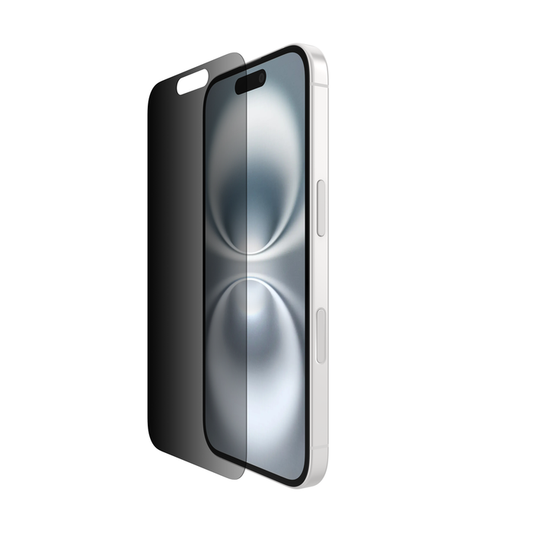Belkin InvisiGlass Privacy Skjermbeskytter til iPhone 16/15/14 Pro