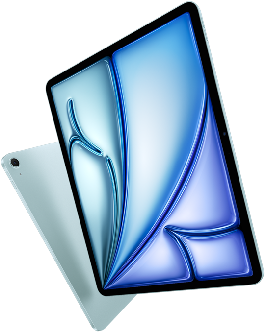 13-tommers og 11-tommers iPad Air-modeller plassert side om side