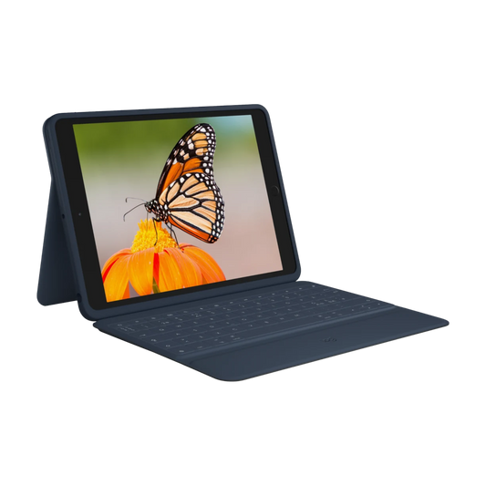 Logitech Rugged Combo 3 tastatur til iPad 10,2-tommer i blått