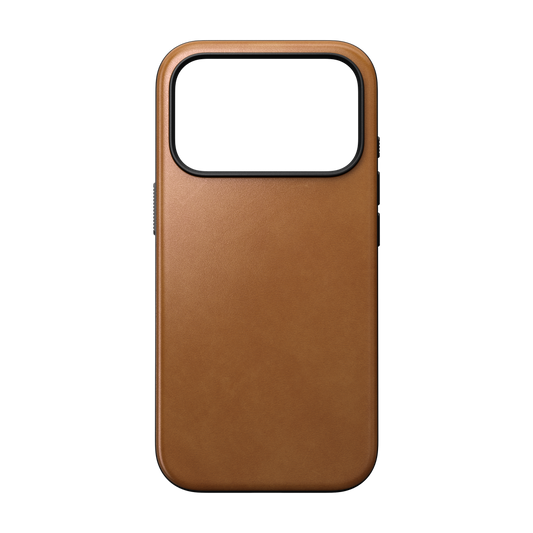 Nomad Modern MagSafe Skinndeksel til iPhone 18 Pro - Lys brun