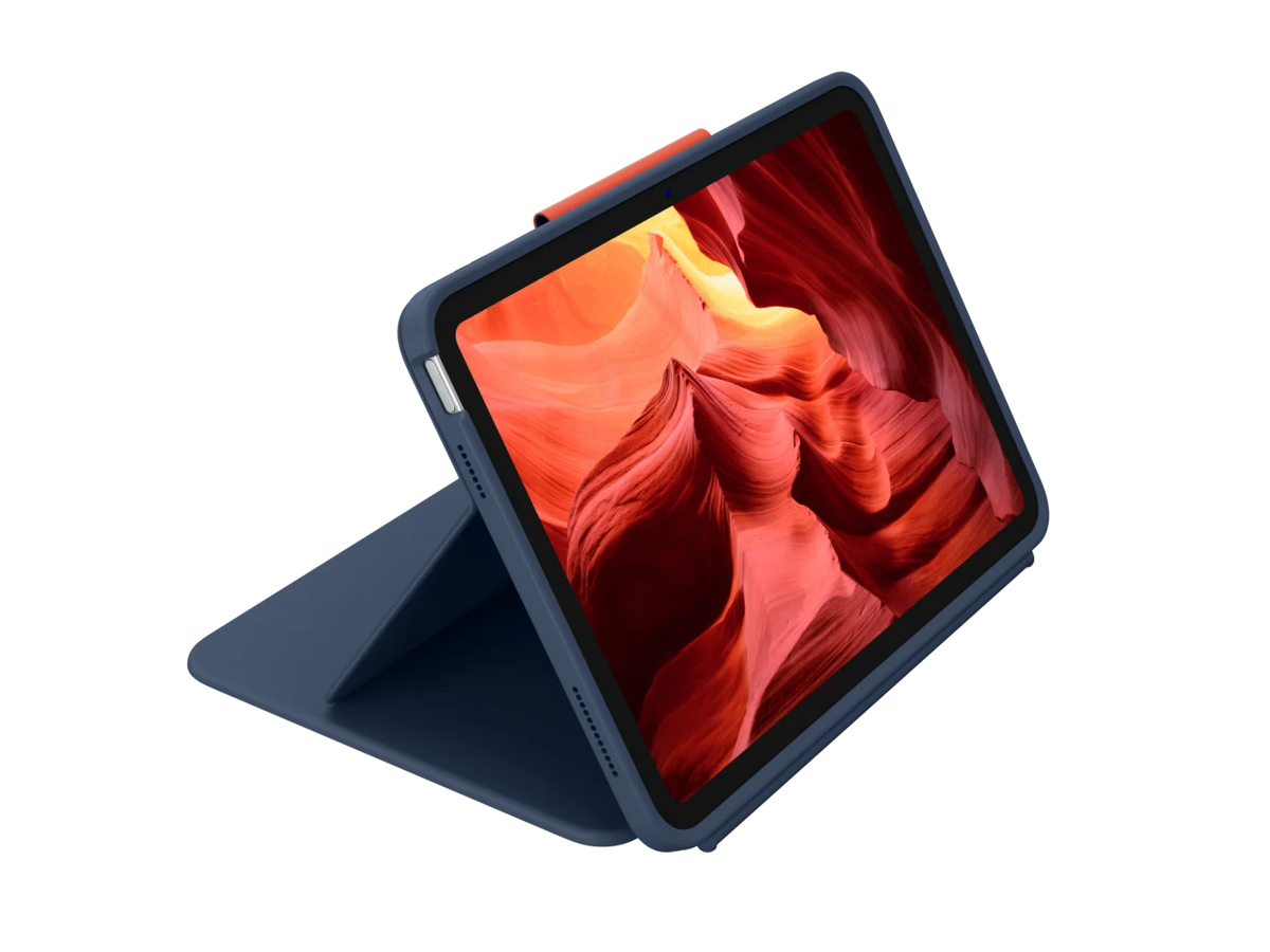 Logitech Rugged Combo 4 Touch Tastatur til iPad A16 / (10. gen.) - Blå