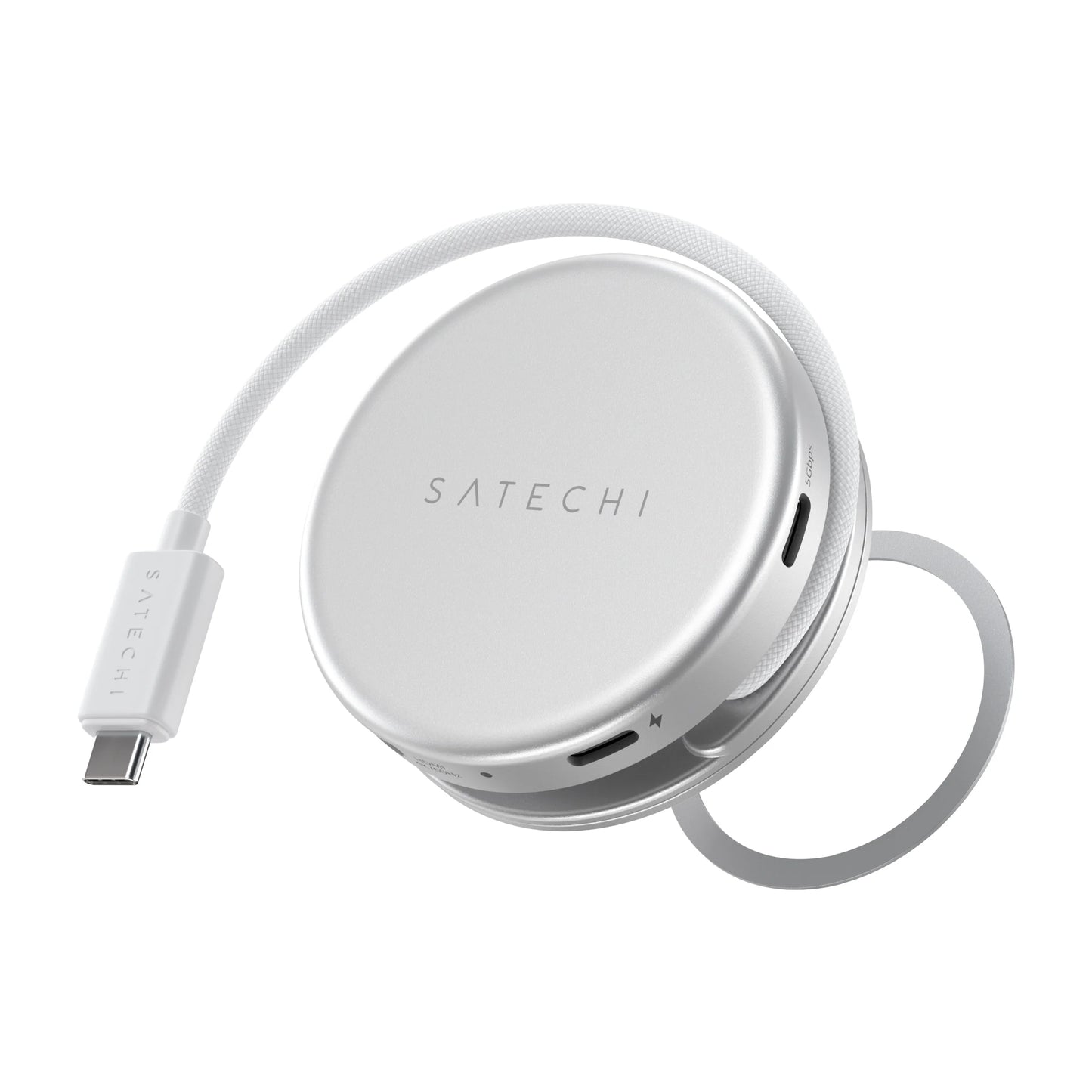 Satechi OnTheGo 5-i-1 Multiport Adapter - Silver